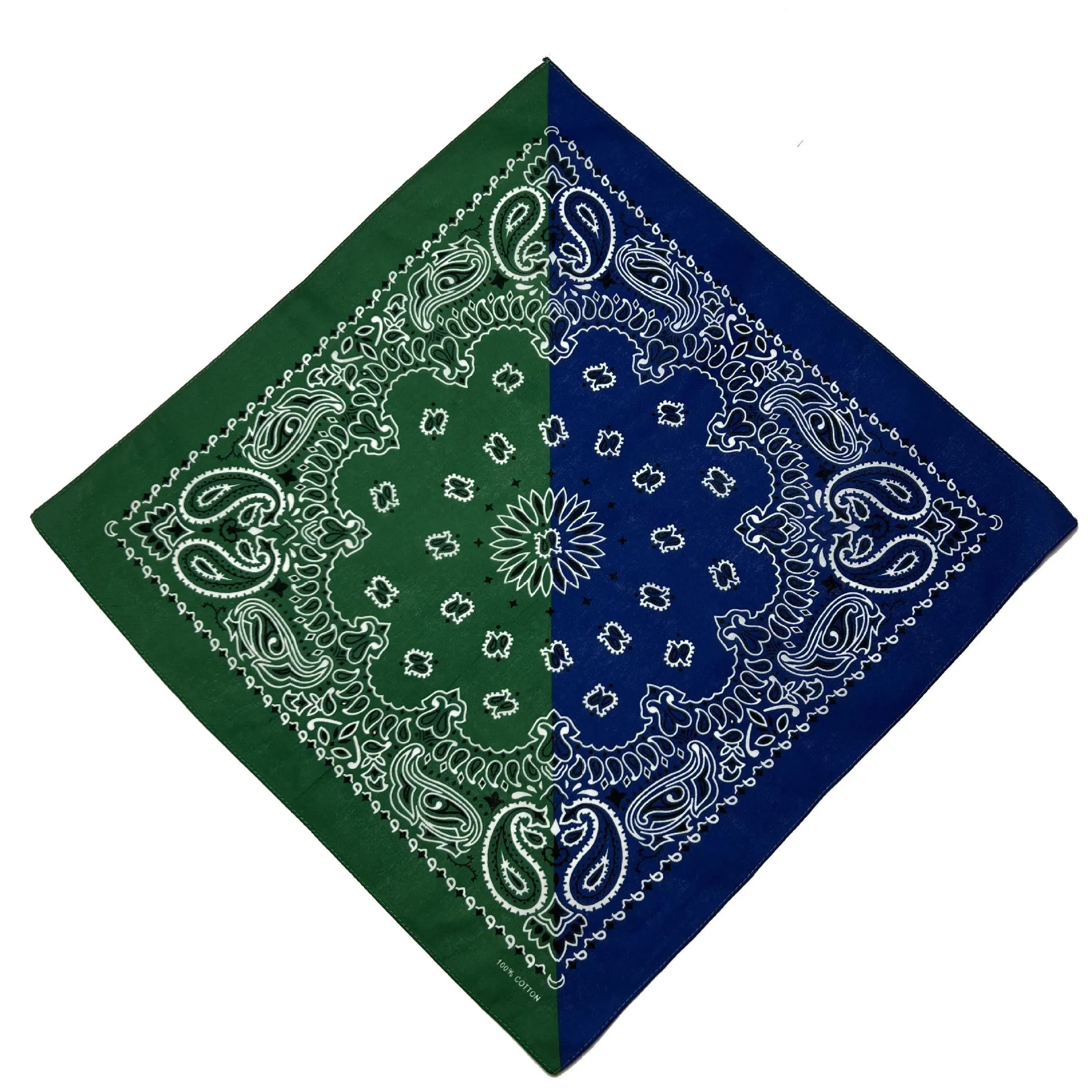12 Pcs Bandanas Multi-Purpose Bandanas Paisley Cowboy Cotton Headbands 22x22 inch
