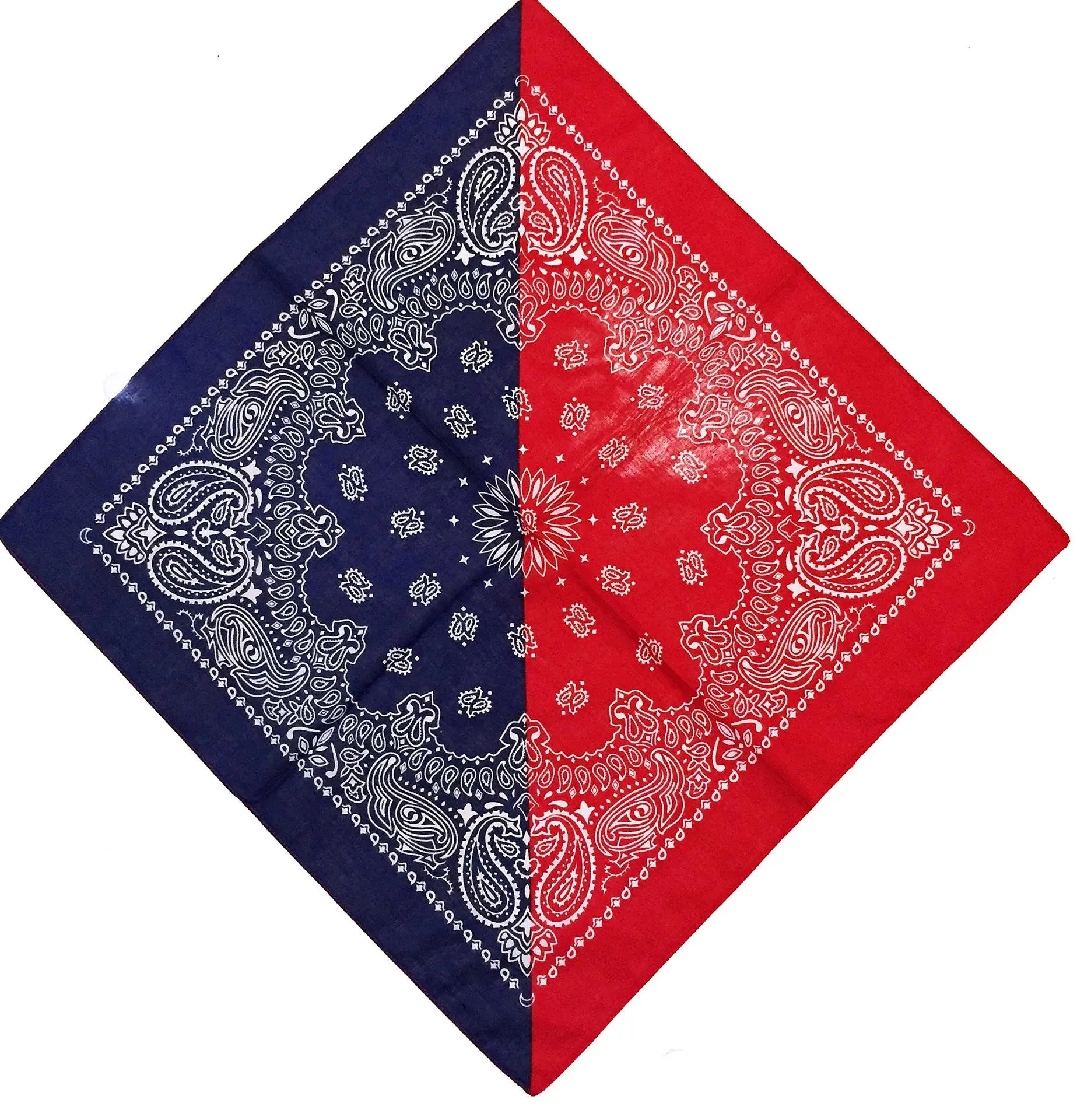 12 Pcs Bandanas Multi-Purpose Bandanas Paisley Cowboy Cotton Headbands 22x22 inch