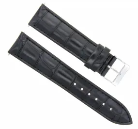 18MM GENUINE LEATHER WATCH BAND STRAP FOR VACHERON CONSTAINTIN WATCH BLACK