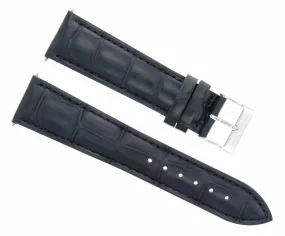 19MM LEATHER WATCH BAND STRAP FOR MENS FRANCK MULLER  WATCH DARK BLUE