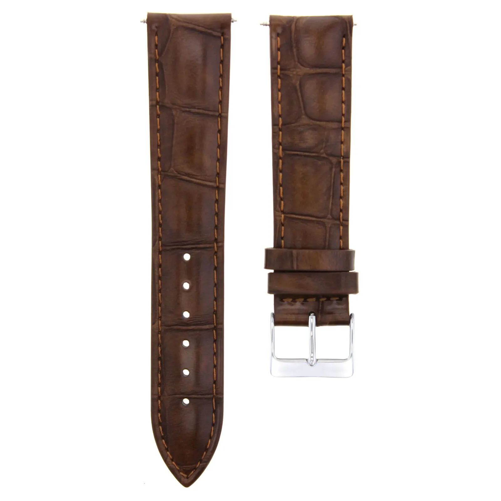 22MM GENUINE LEATHER WATCH BAND STRAP FOR CITIZEN ECO DRIVE WATCH LIGHT BROWN