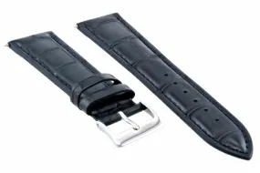 22MM NEW LEATHER WATCH STRAP BAND FOR LONGINES HYDRO CONQUEST WATCH DARK BLUE