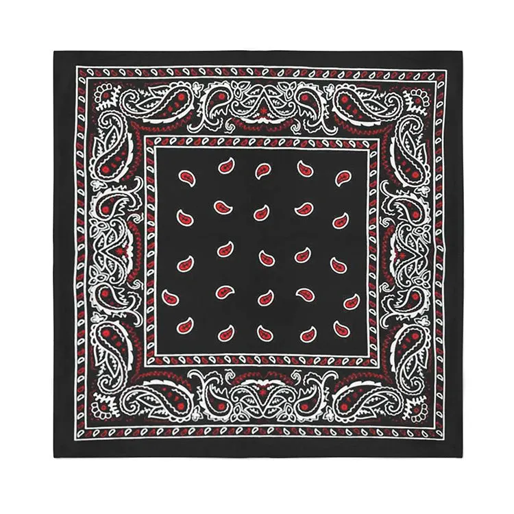 3 Pack XL Polyester Paisley Bandanas - Fast FREE Shipping