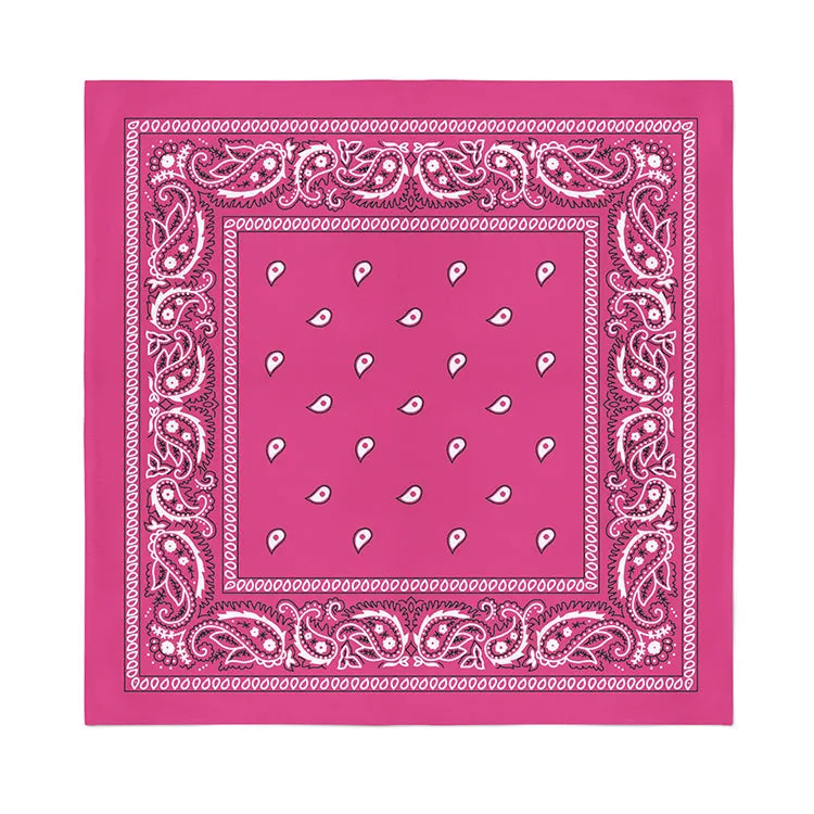 3 Pack XL Polyester Paisley Bandanas - Fast FREE Shipping