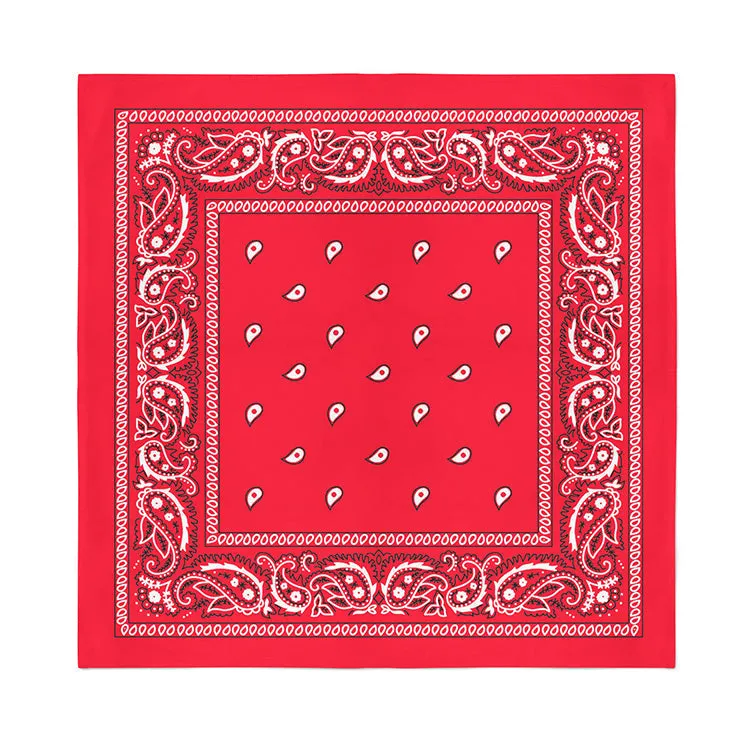 3 Pack XL Polyester Paisley Bandanas - Fast FREE Shipping