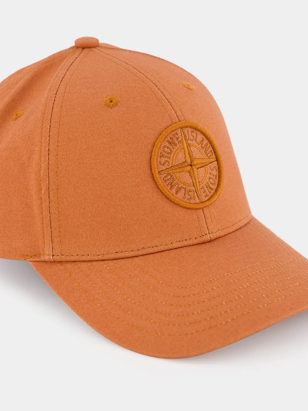 6-Panel Rust Cotton Cap