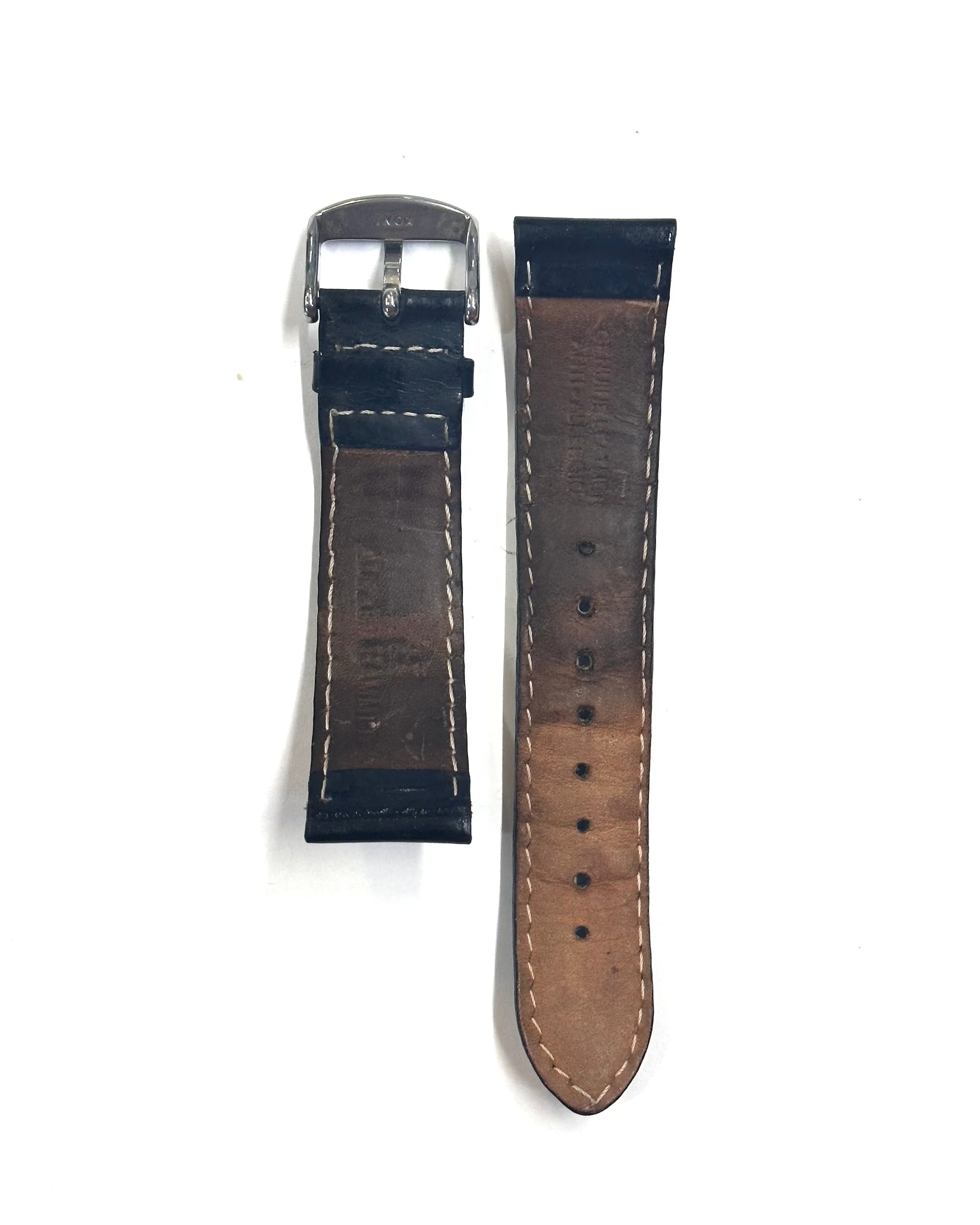 Alfred Hammel Used Padded Black Leather Watch Strap - $400 APR w/ CoA!