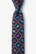 Alynn Men's Silk Tie -Bits and Caps AL600903