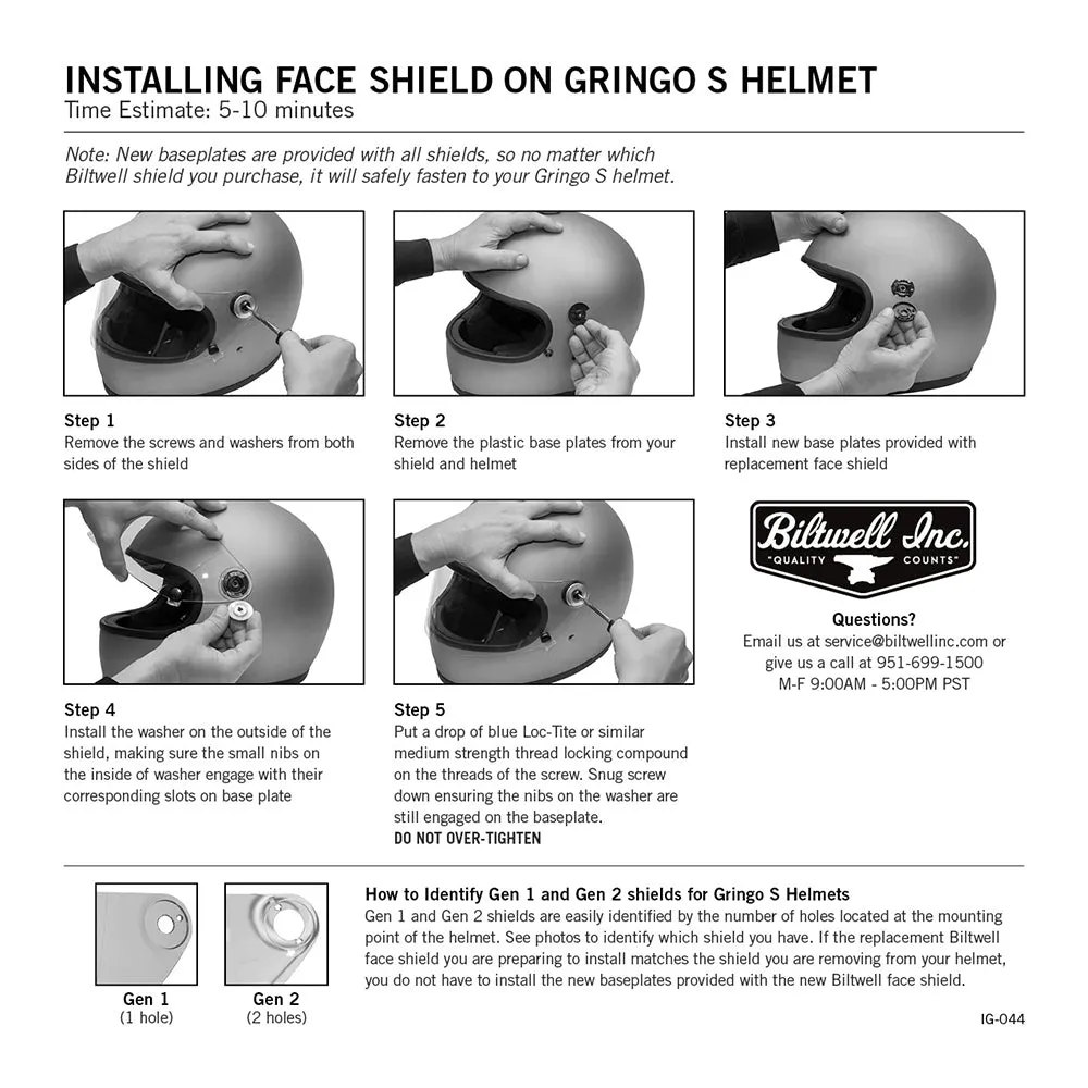 BILTWELL GRINGO S GEN2 VISOR [RAINBOW]