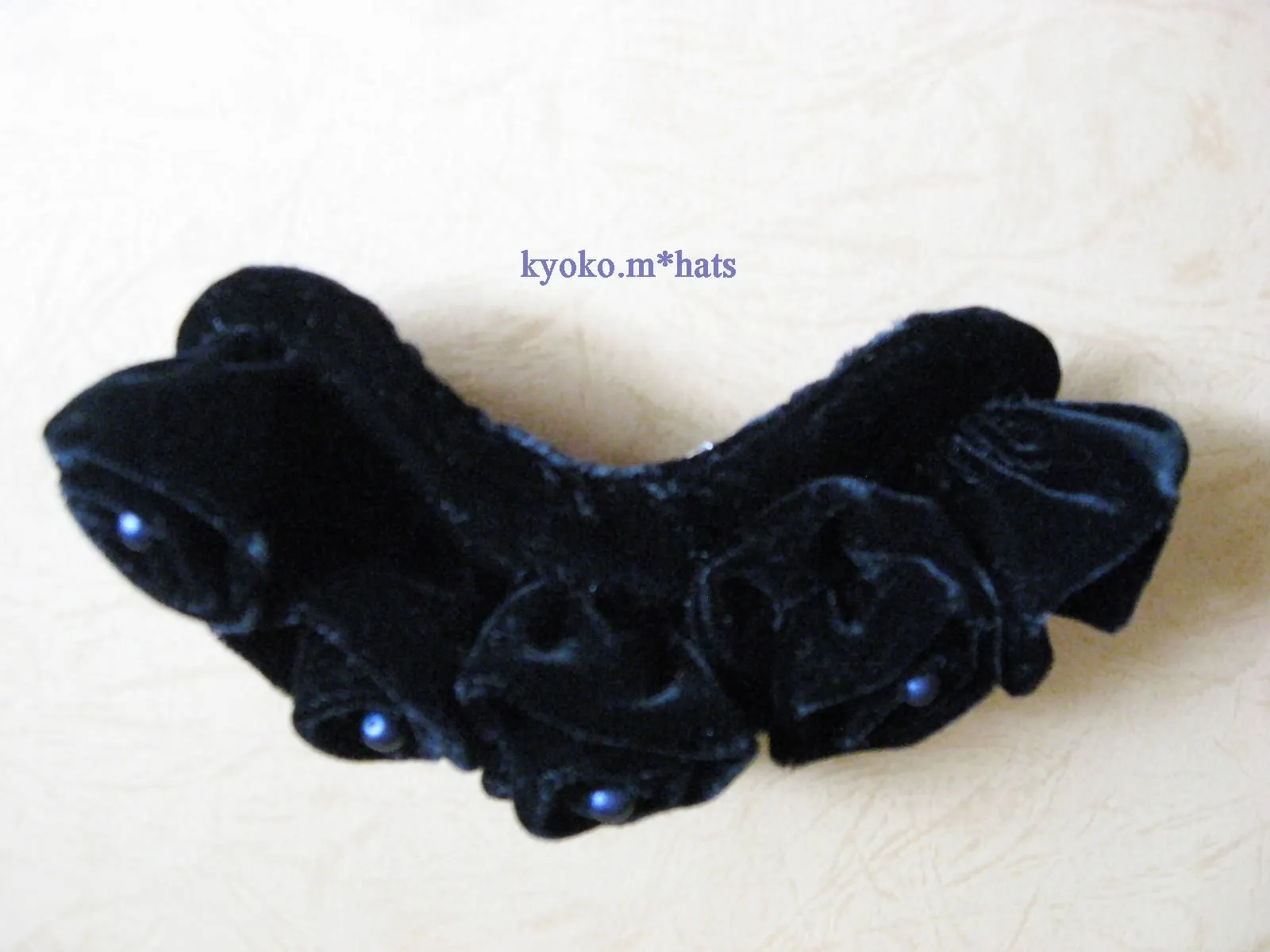 Black rose head dress