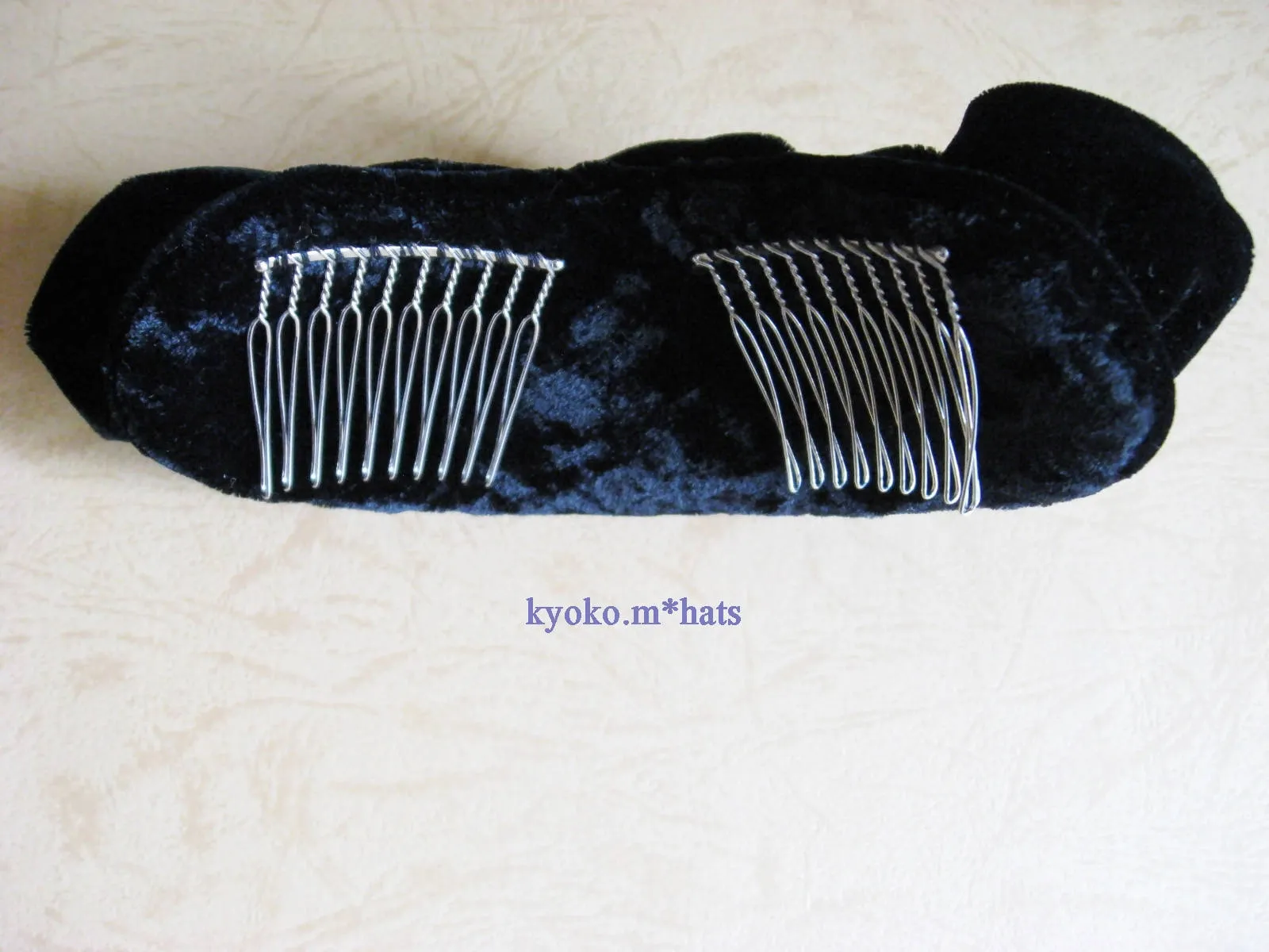 Black rose head dress