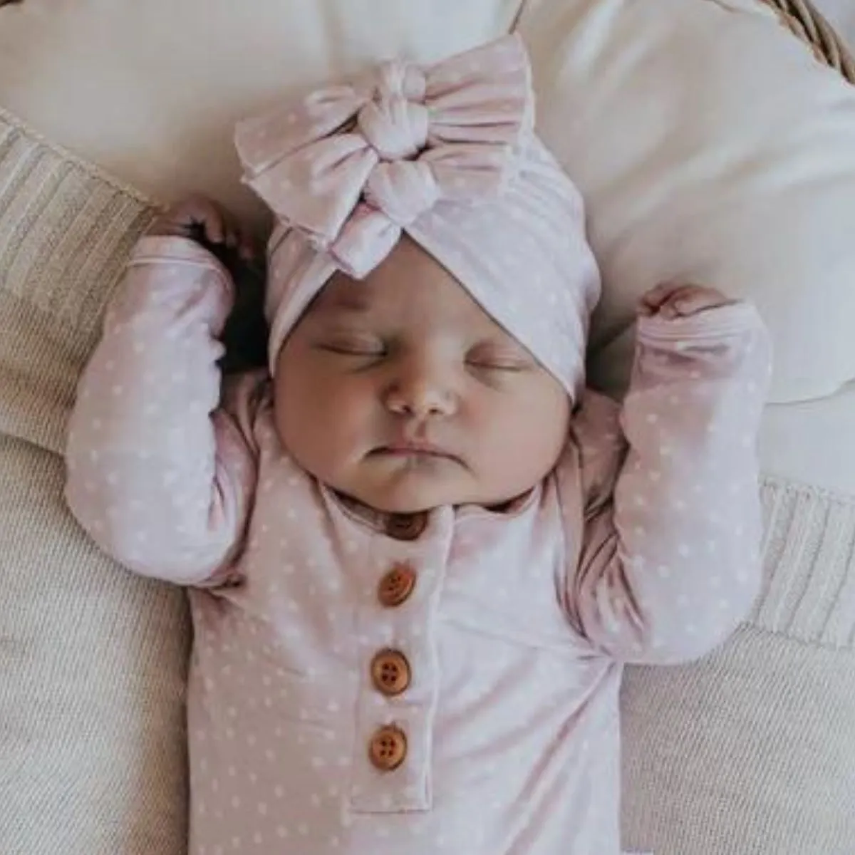Bowy Made Baby Bowy Turban - Dotty