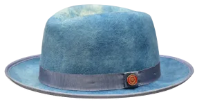Bruno Capelo Princeton Denim Swirl Fedora Hat