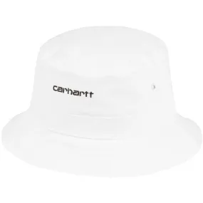 Carhartt WIP Mens Bucket Hat White Black