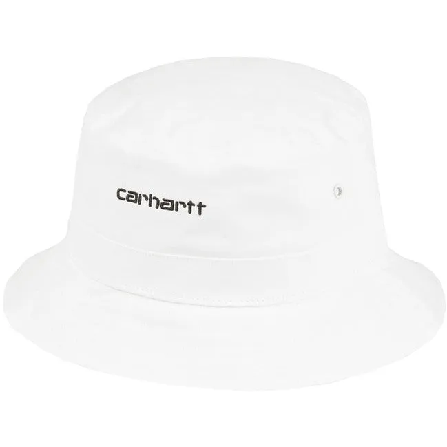 Carhartt WIP Mens Bucket Hat White Black