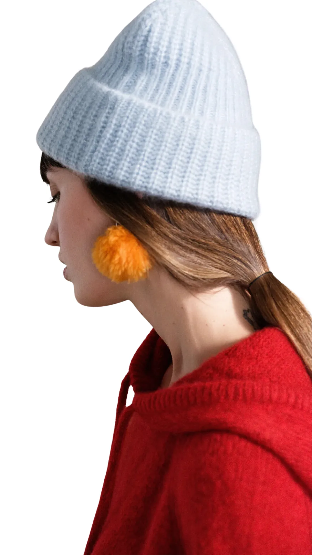Cashmere Ribbing Beanie