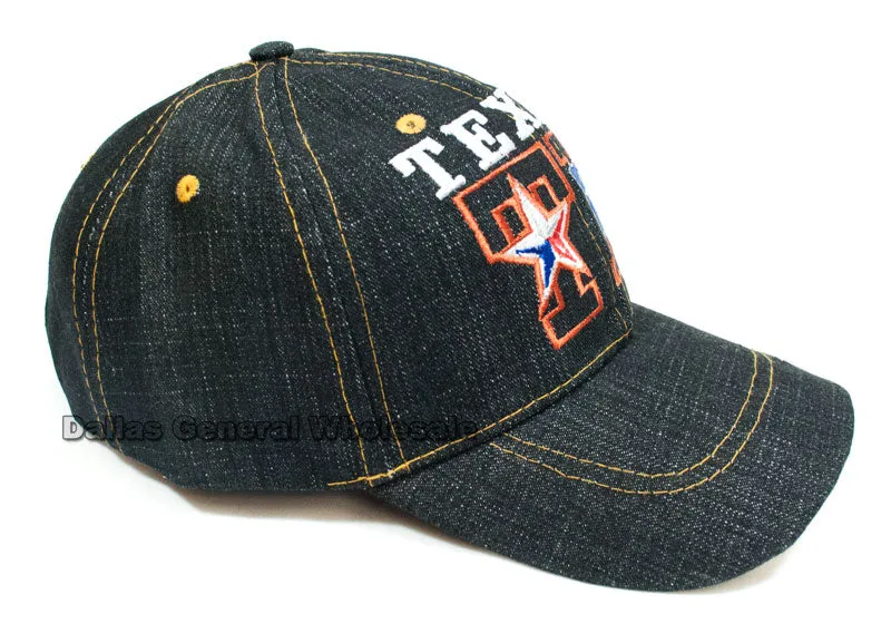 Casual Baseball Caps Wholesale "Texas" Design