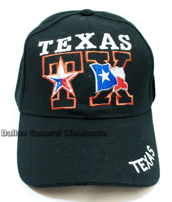 Casual Baseball Caps Wholesale "Texas" Design