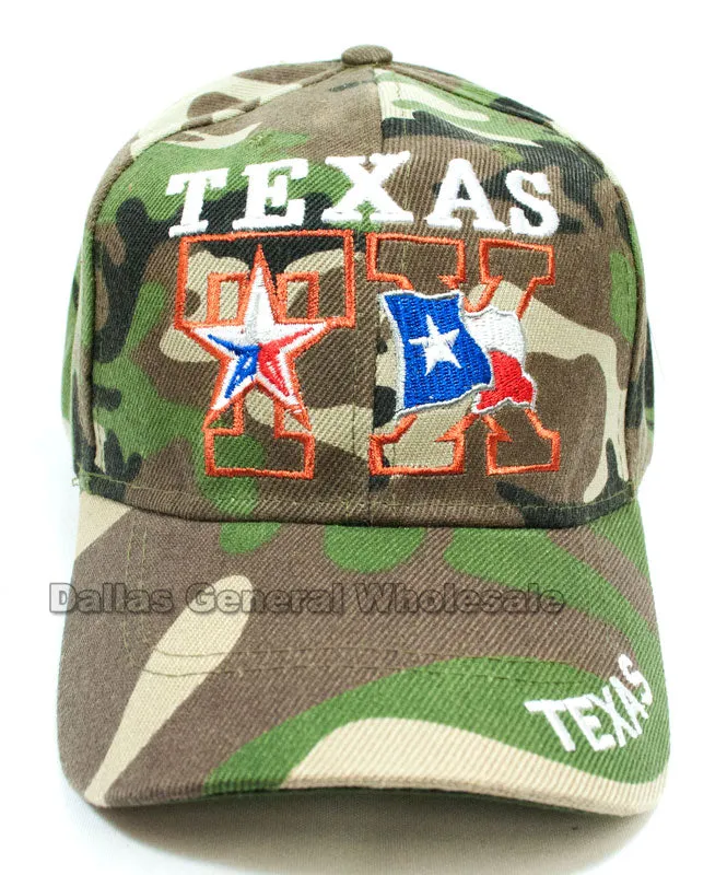 Casual Baseball Caps Wholesale "Texas" Design