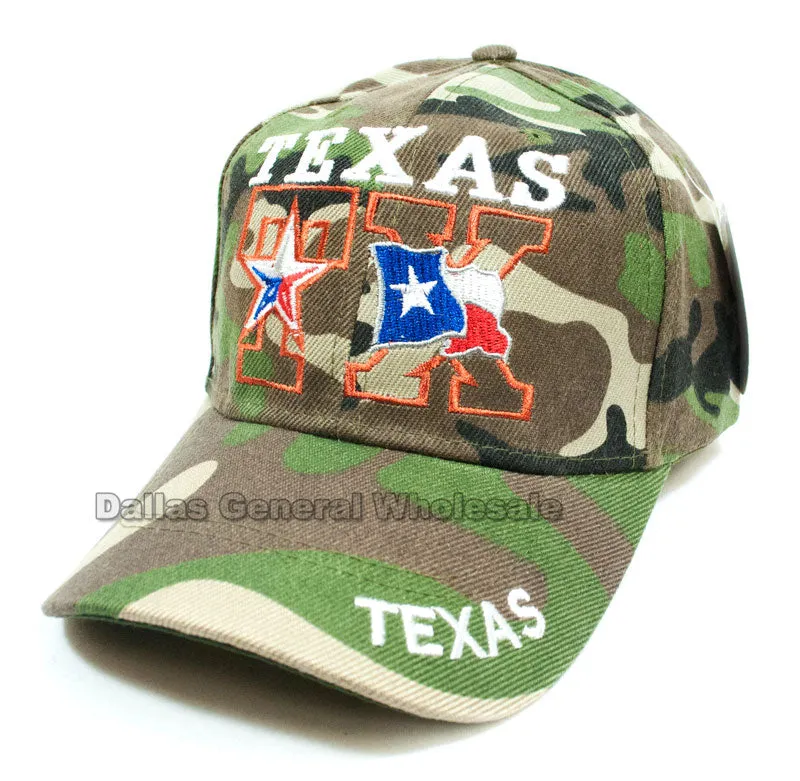 Casual Baseball Caps Wholesale "Texas" Design
