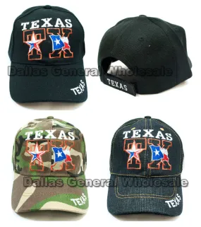 Casual Baseball Caps Wholesale "Texas" Design
