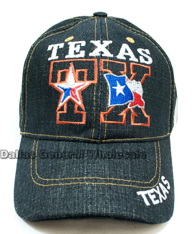 Casual Baseball Caps Wholesale "Texas" Design