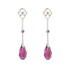 Celestial Tassel Earrings Amethyst