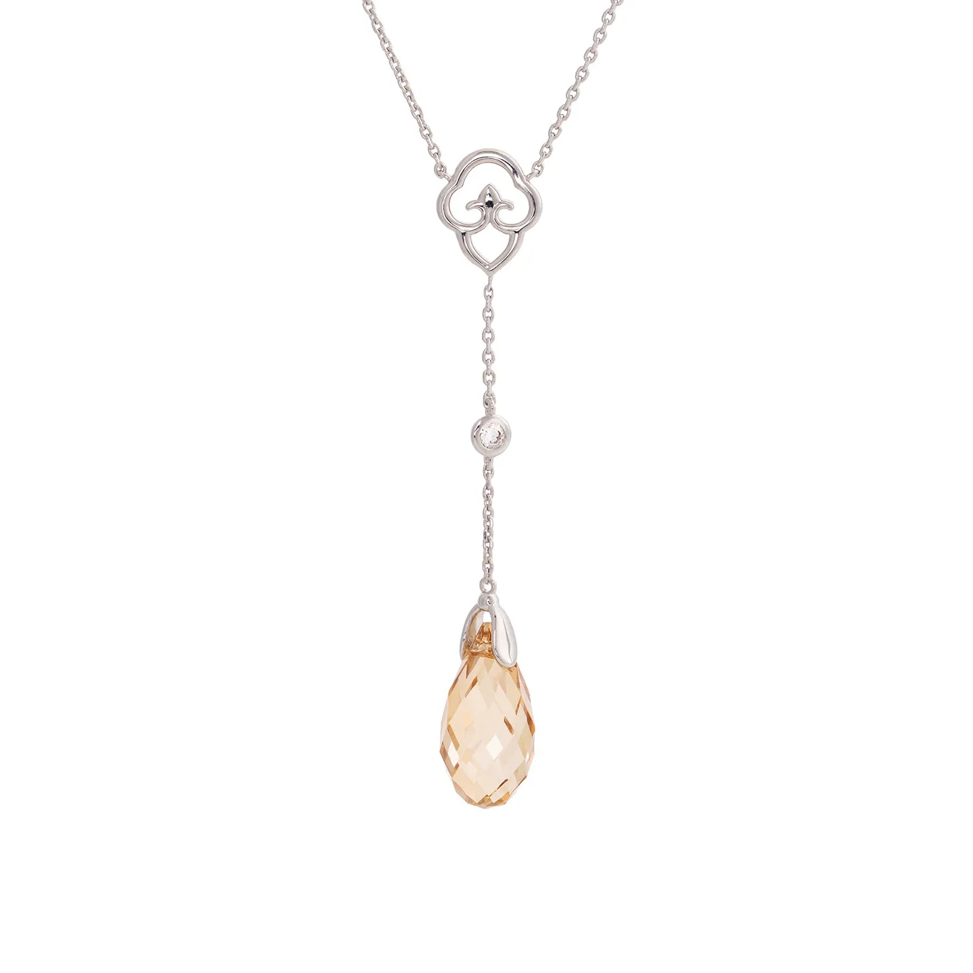 Celestial Tassel Necklace Champagne