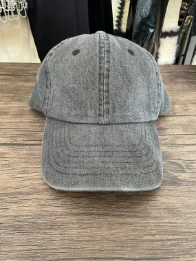 Charcoal Denim Cap