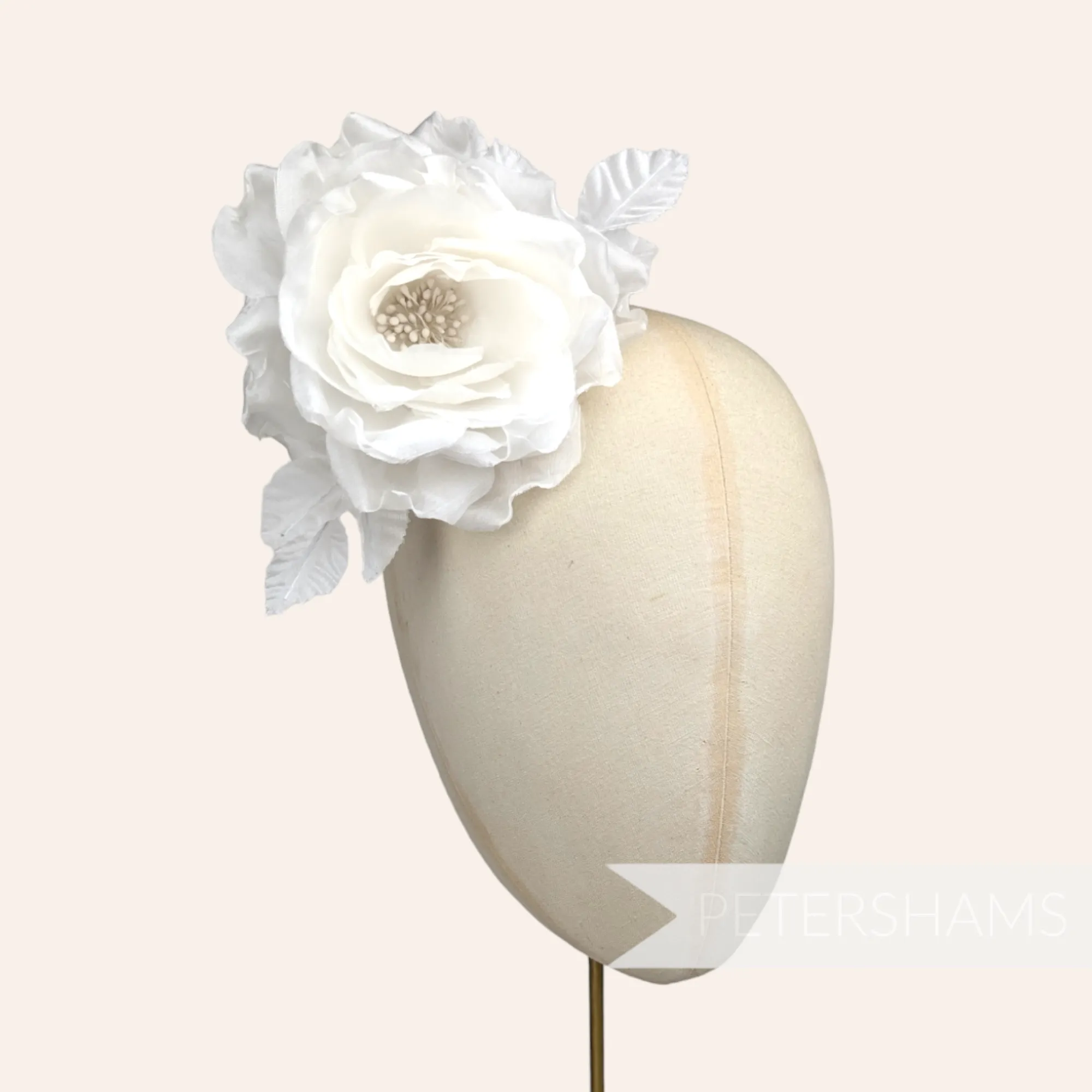 'Chloe' Silk 11cm Rose Millinery Flower Hat Mount