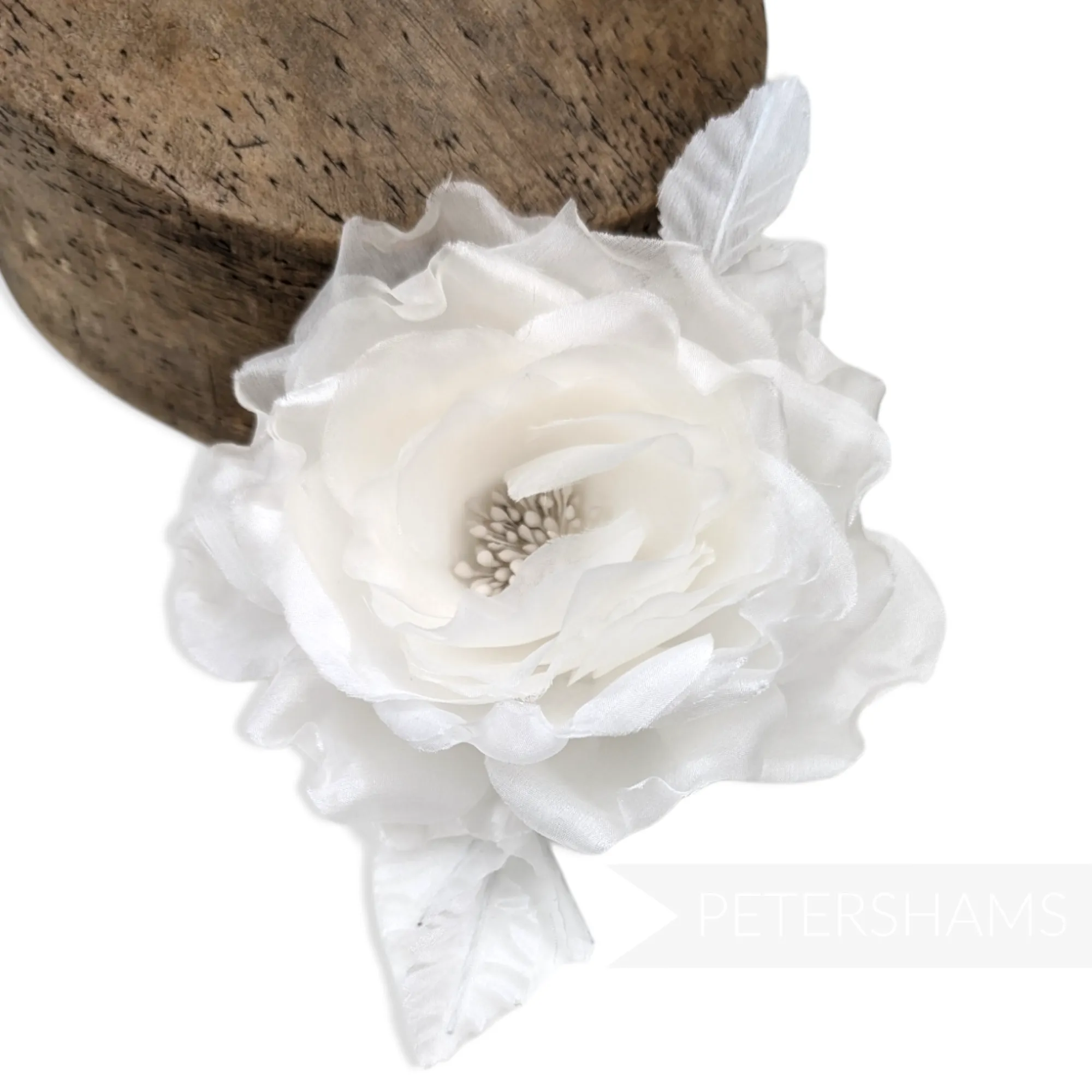 'Chloe' Silk 11cm Rose Millinery Flower Hat Mount