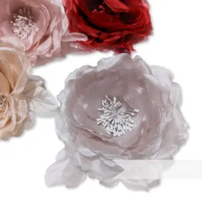 'Chloe' Silk 11cm Rose Millinery Flower Hat Mount