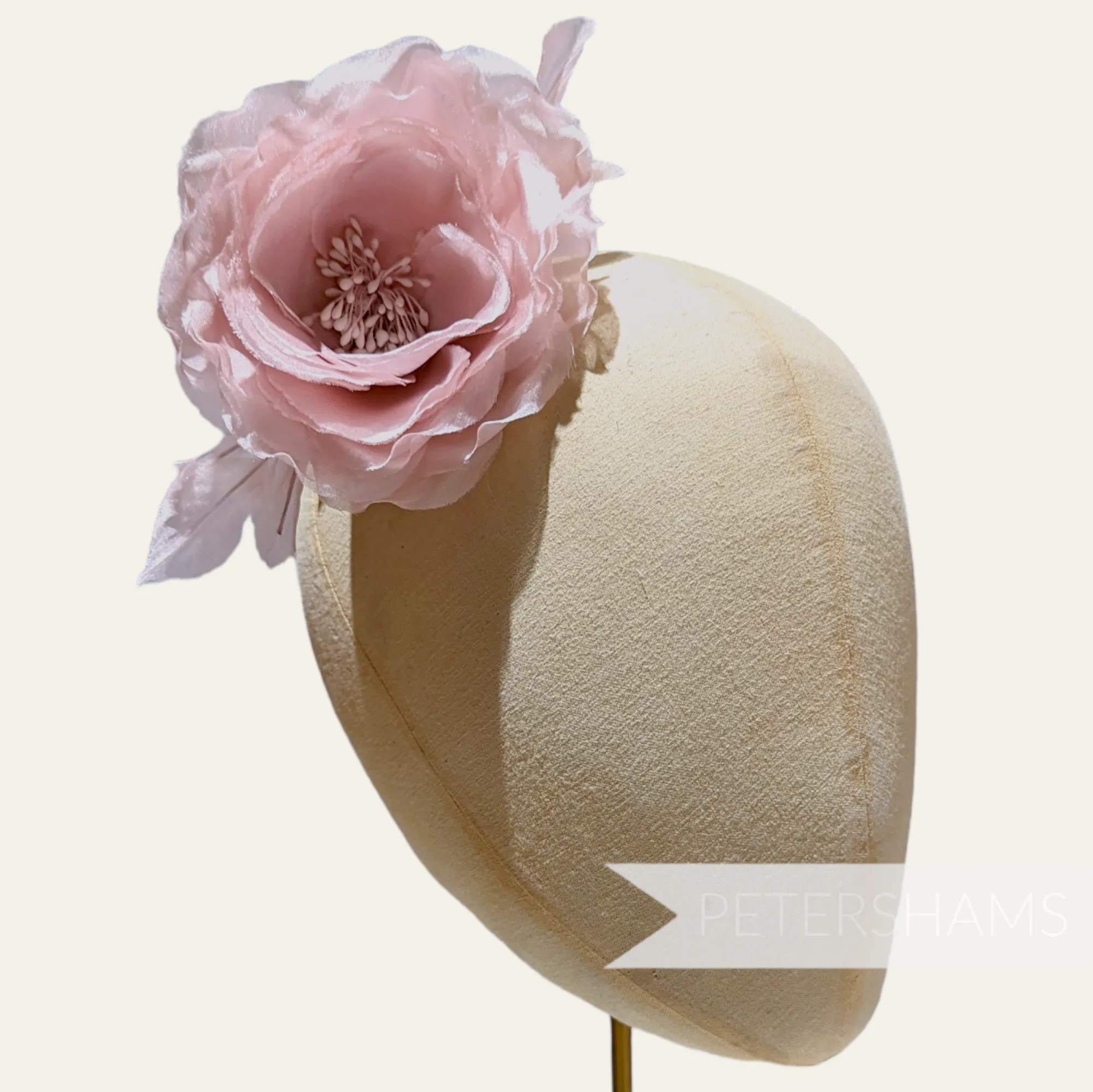 'Chloe' Silk 11cm Rose Millinery Flower Hat Mount