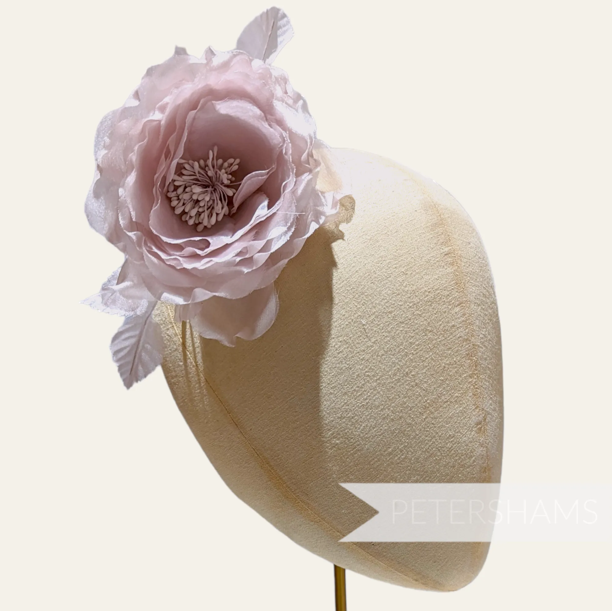 'Chloe' Silk 11cm Rose Millinery Flower Hat Mount