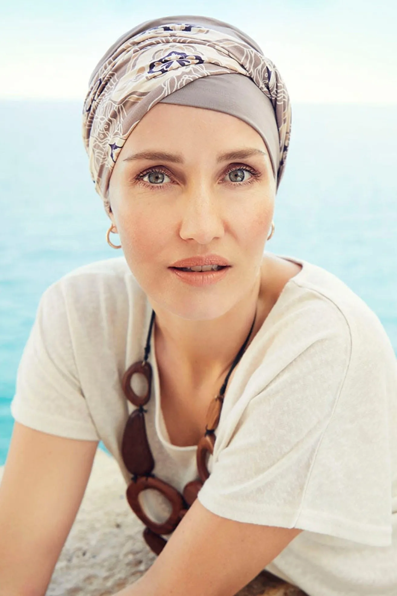 Christine Shakti Turban - Beige Ornaments