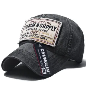 CHUNGLIM DENIM SUPPLY DENIM JEAN CURVED VISOR CAPS