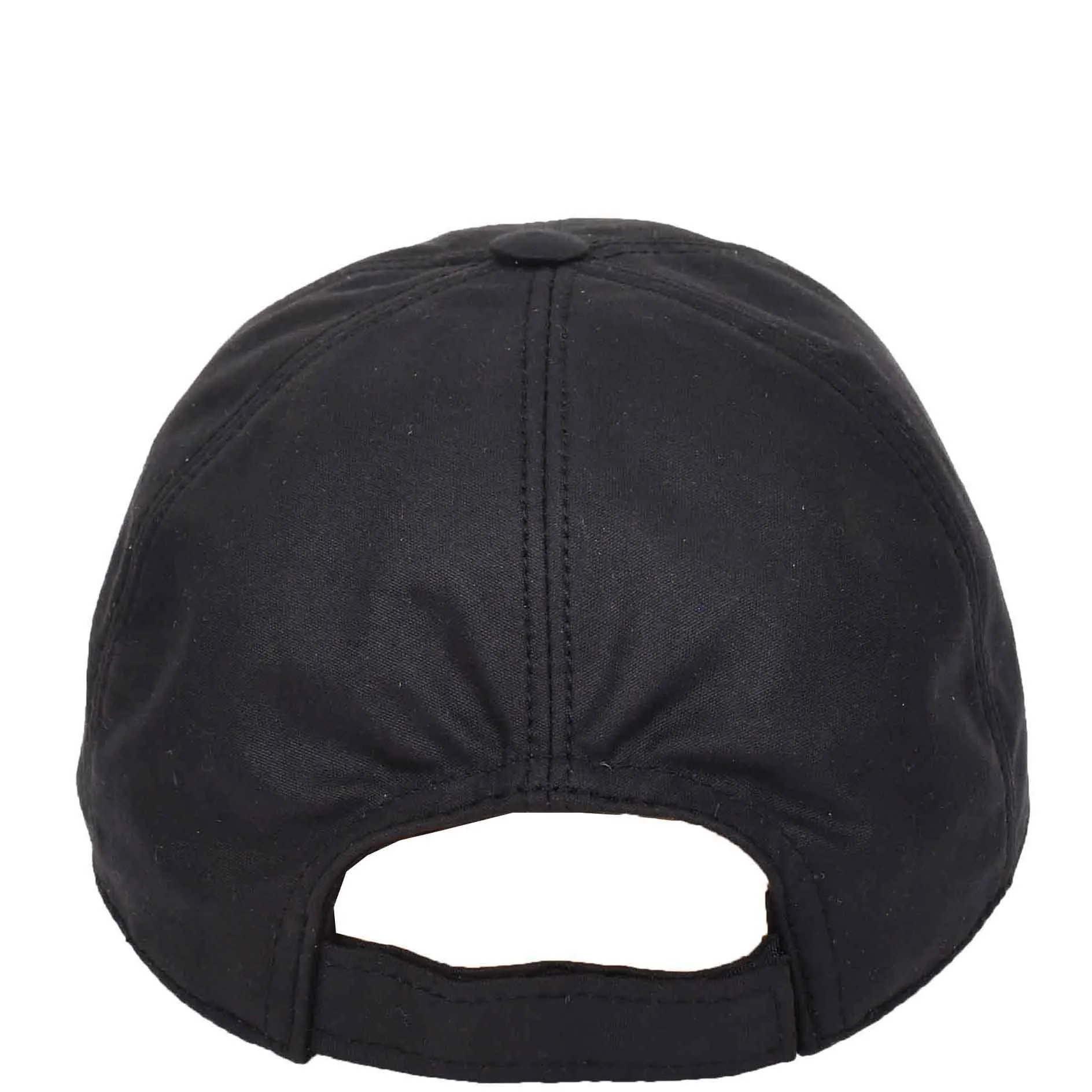 Classic Hat Leather Canvas Baseball Cap Black