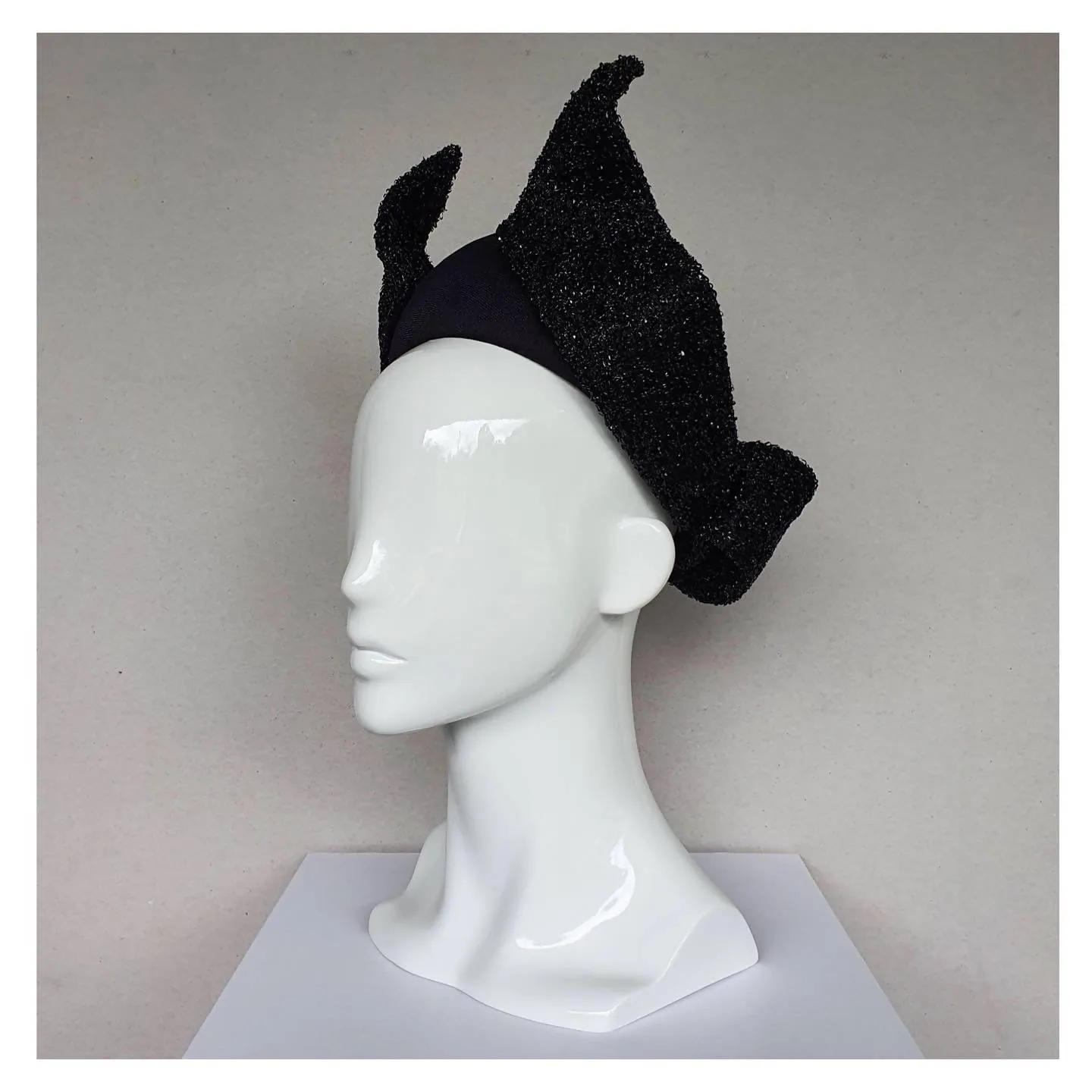 Coco - Black Velvet and Glitter Mesh - Racewear