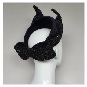 Coco - Black Velvet and Glitter Mesh - Racewear