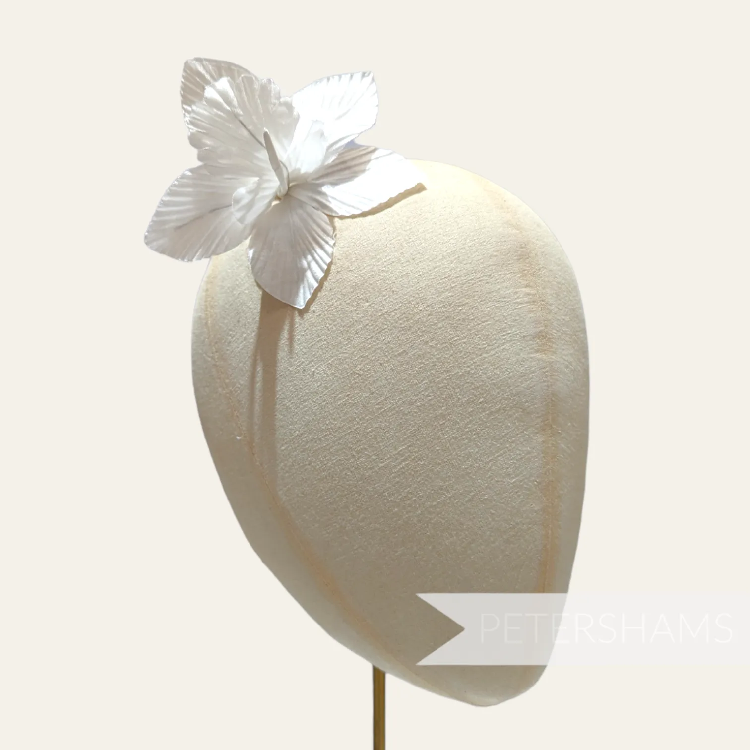 'Coco' Silk Orchid Millinery Flower Hat Mount