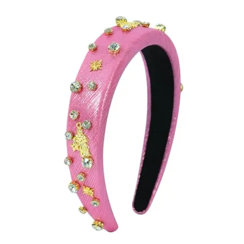 Constellation Headband Zodiac Collection Women Padded Headbands Pisces Crystal Embellished Mixed Top Hairband Thick Velvet Rhinestone Vintage hair accessories Holiday Band Headband