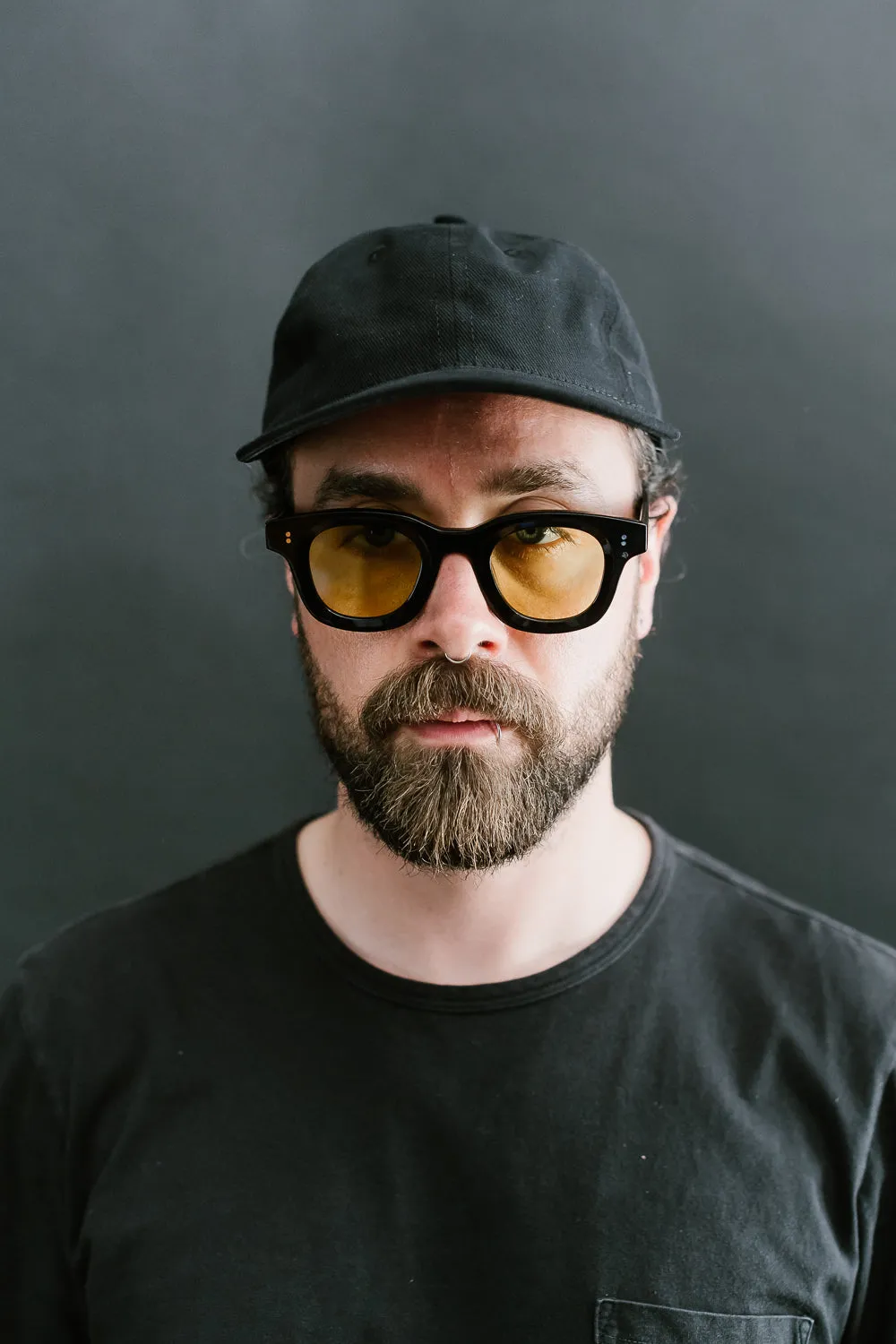 Denim Baseball Hat - Black