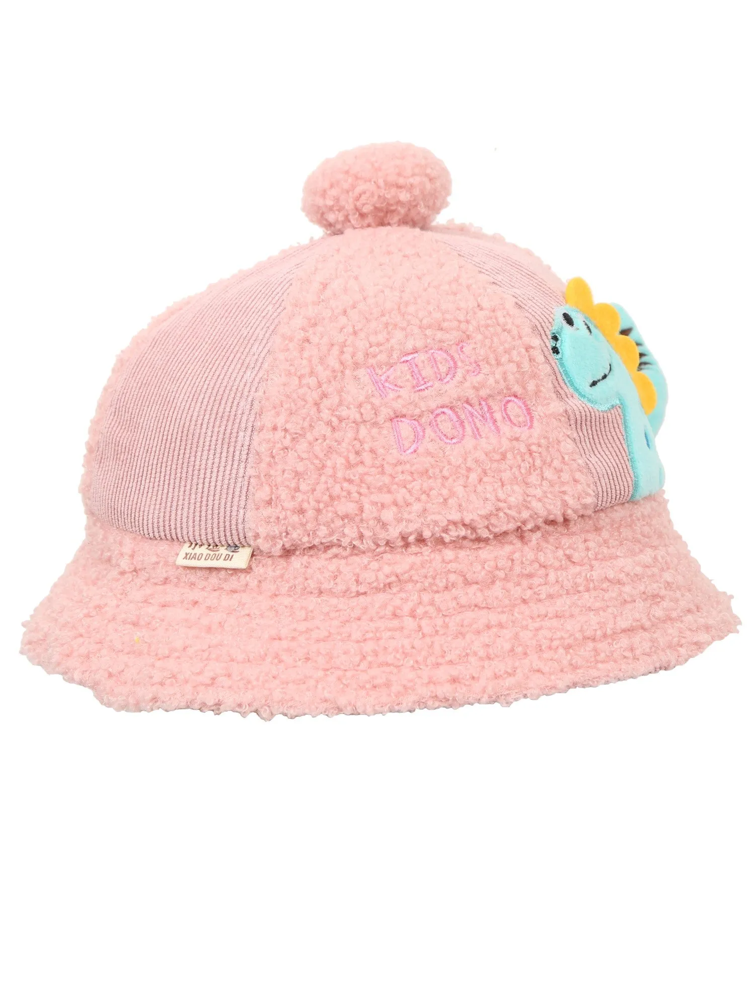 FabSeasons Dino Cotton Bucket Cap/Hat for Kids - Sun Protection with Elastic Strap (1-3 Years)