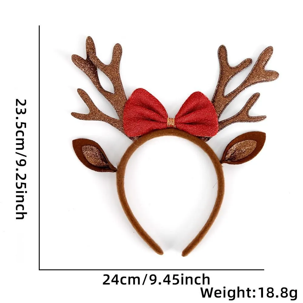 FFOrder Fun Girls Santa Hair Accessories, Christmas Headbands, Antler Headdresses, Decorative Supplies