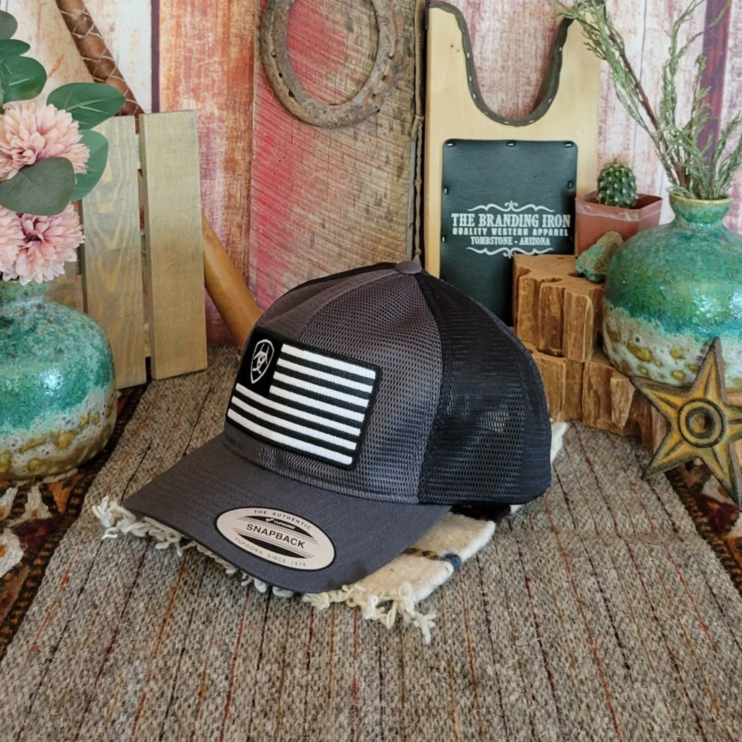 Flag Trucker Cap by Ariat   A300043001