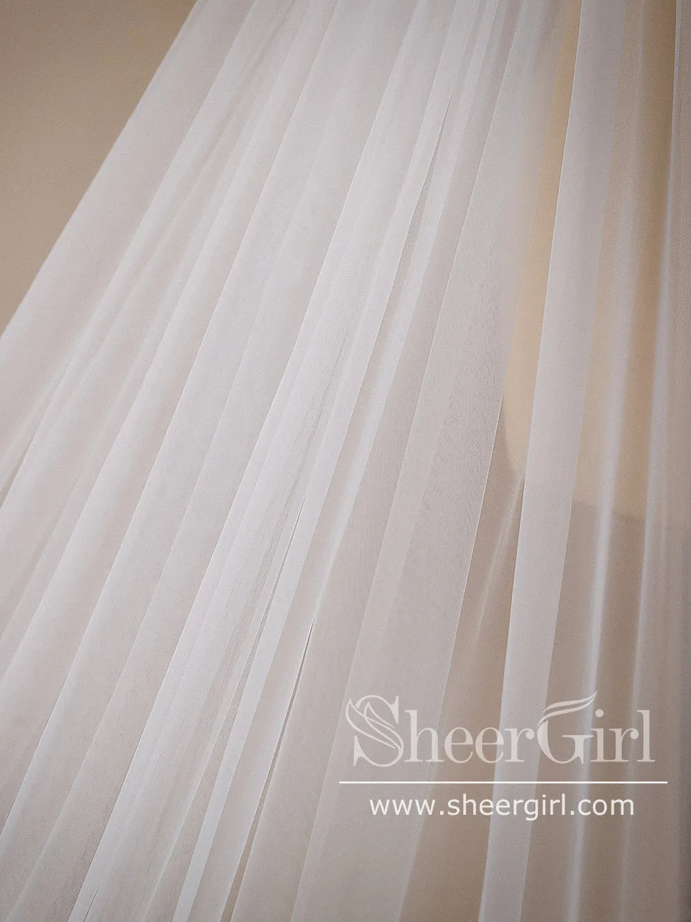 Flower Lace Cathedral Veil Bridal Veil Wedding Veil ACC1188