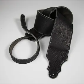 Franklin Original 3 Inch Black Glove Leather with Silver Stitching