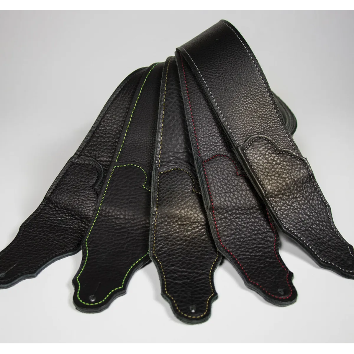 Franklin Original 3 Inch Black Glove Leather with Silver Stitching