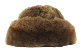 Fur Hat - White, Fawn, Brown