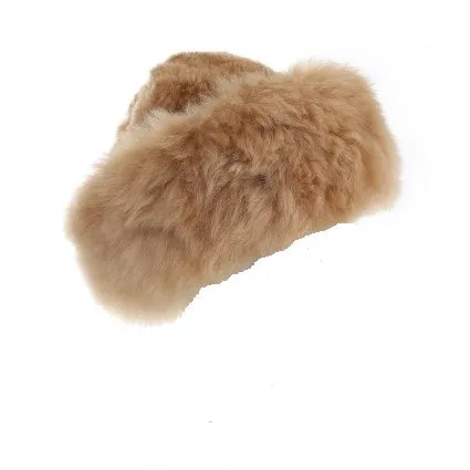 Fur Hat - White, Fawn, Brown